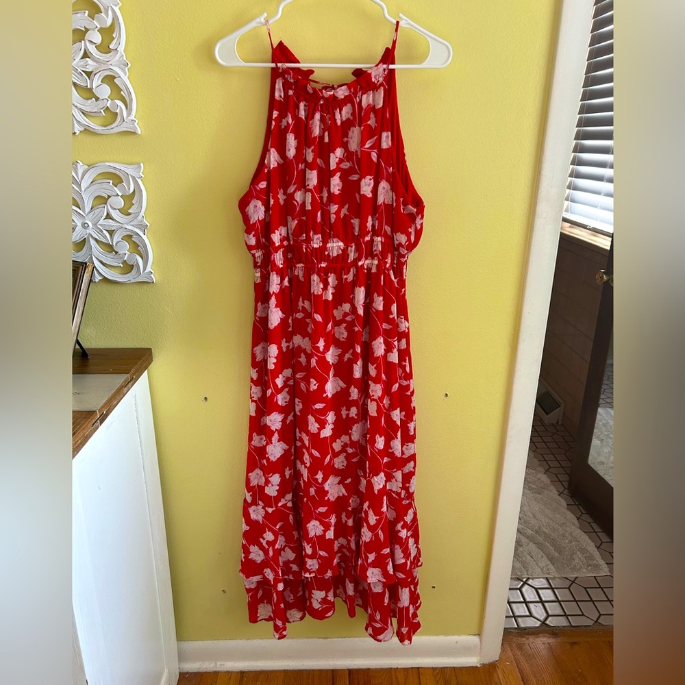 Lush Dress Red Floral